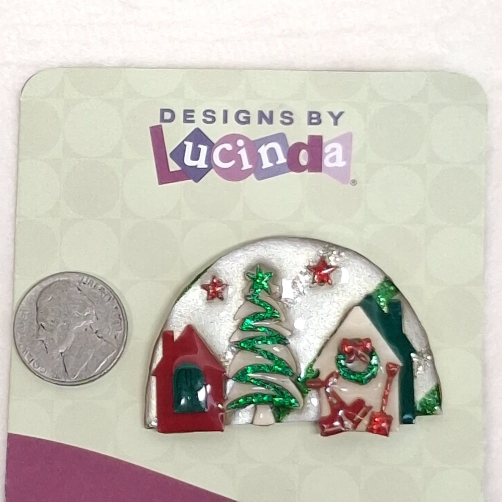 Vintage Designs By Lucinda Christmas House Shovel Tree Pin Penn State University - Picture 6 of 6